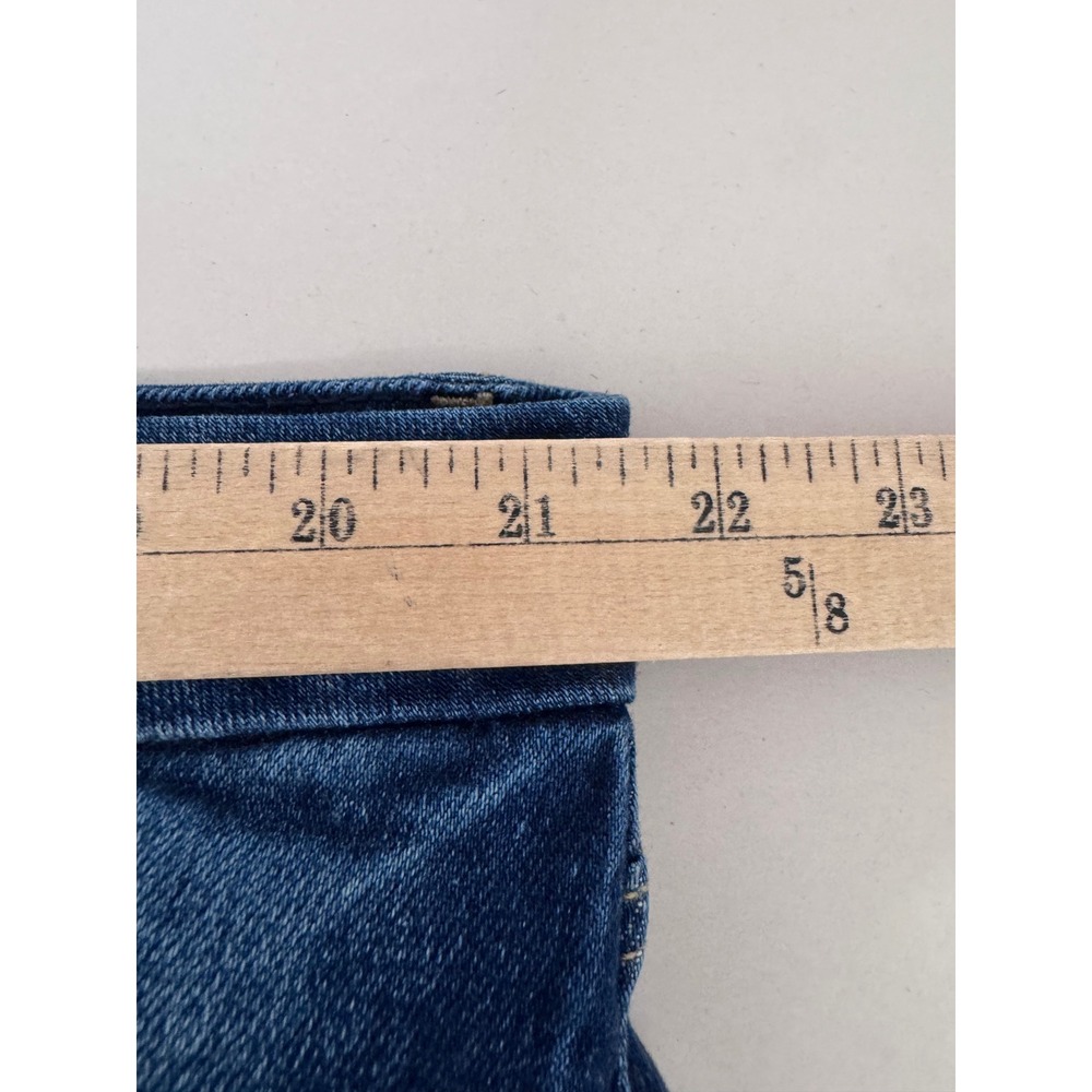 KanCan Size 22 Dark Wash High Rise Cropped straight leg 90s‎ preppy stretch - Picture 5 of 8